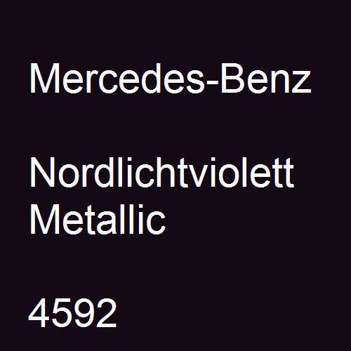 Mercedes-Benz, Nordlichtviolett Metallic, 4592.